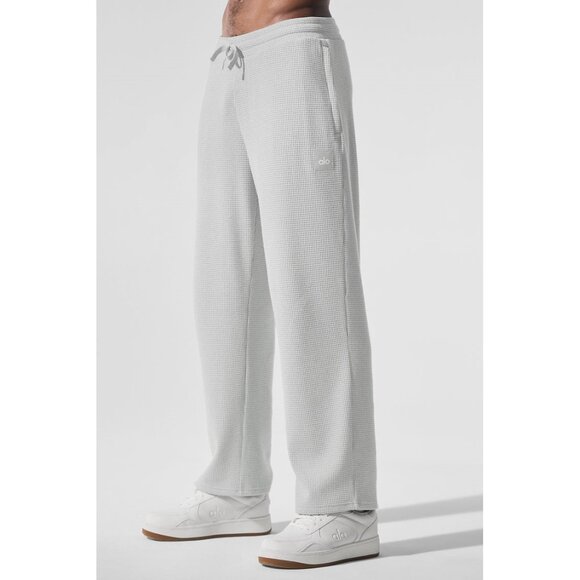 ALO YOGA Men's Elevate Waffle Straight Leg Pant Size M In Athletic